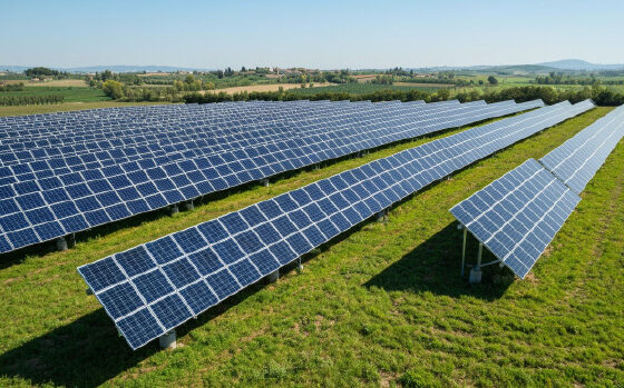 foto fotovoltaico a terra
